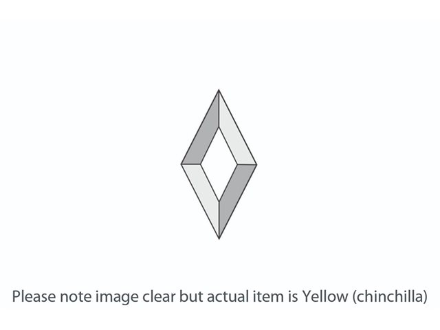 DB015 Yellow Chinchilla Diamond Bevel 51x102mm