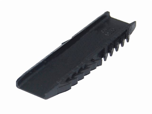 19.5mm Black Plastic Straight Connectors (No Bridge)