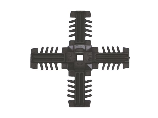 18x8mm Black Centre Keys with Sq Buffers