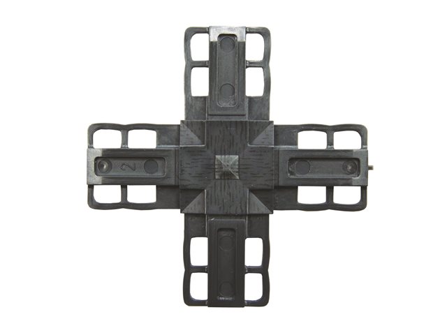 25x8mm Anthracite Combi Cross Keys