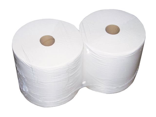 Roll of White Twin Ply Paper
